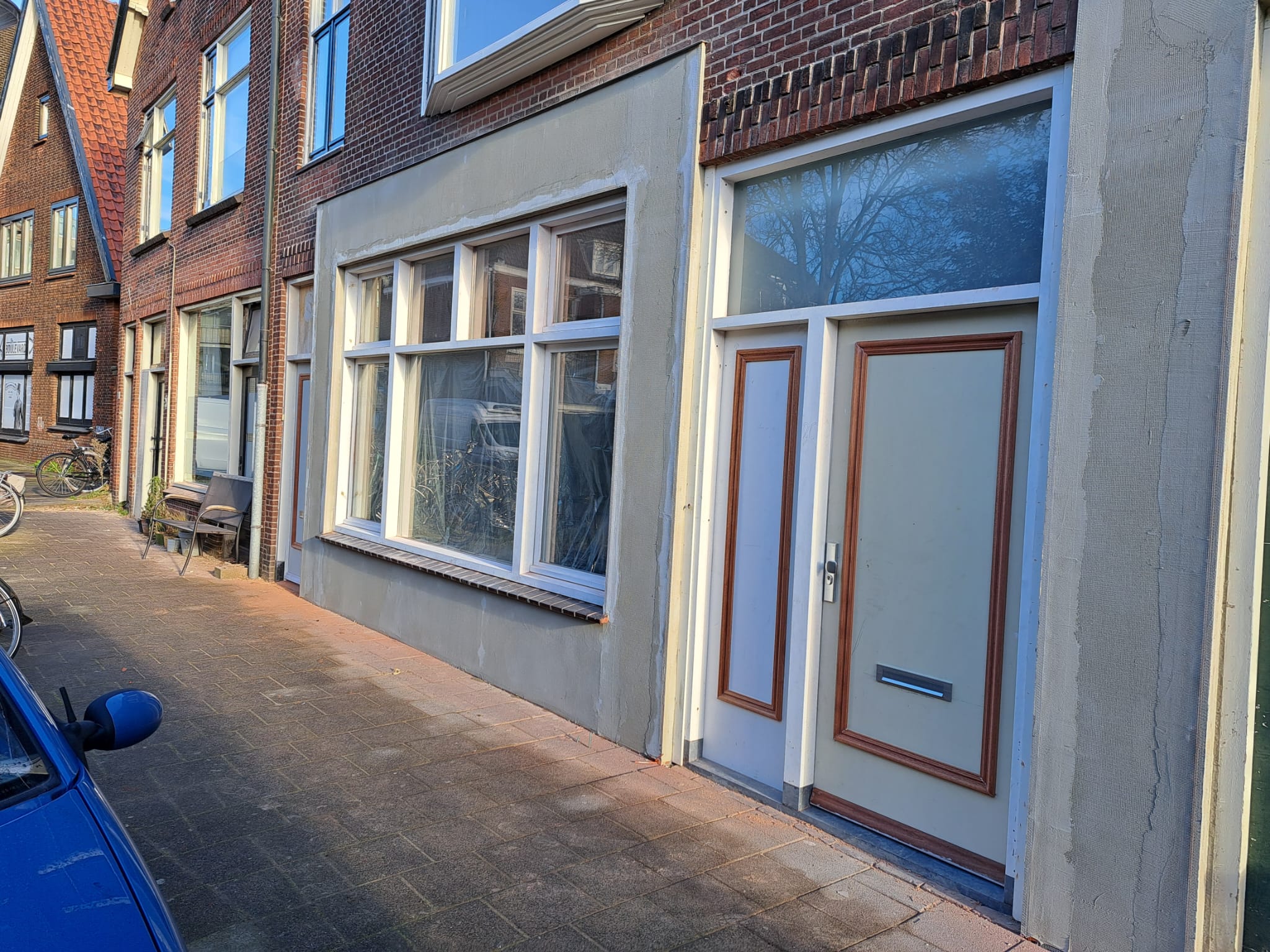 Gevelrenovatie Leiden: gerenoveerde voorgevel